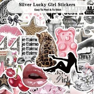 50pcs Pinterest Inspired Aesthetic Stickers Laptop Handbook Cell Phone Case